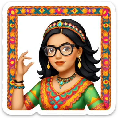 Folkloric Dancer sticker