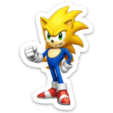 Super Sonic legend logo  sticker