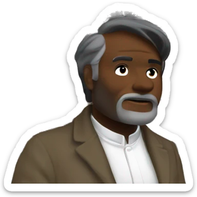 Victor Hugo in front of Notre Dame de Paris sticker