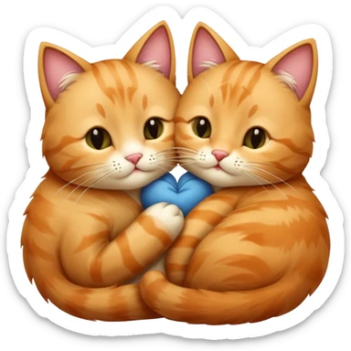 Goodnight kiss cats sticker