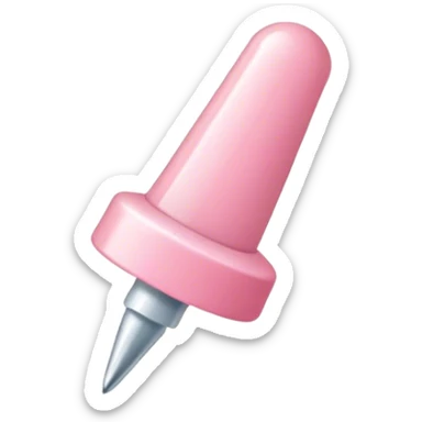 Light Pink push pin sticker