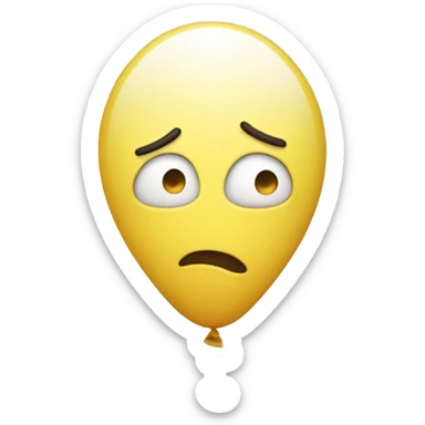 Popped balloon sticker
