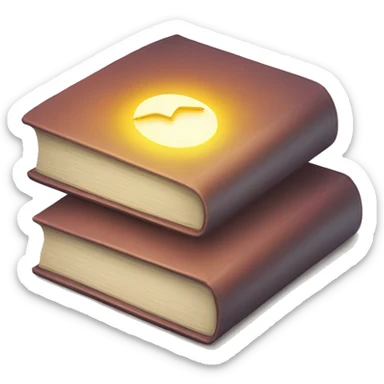 a book in heaven sticker