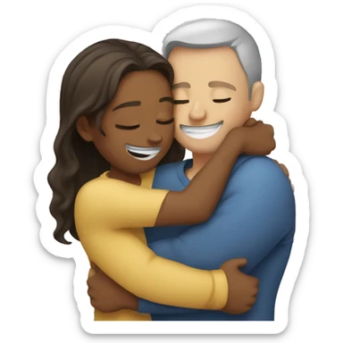 Hug someone too tightly  sticker