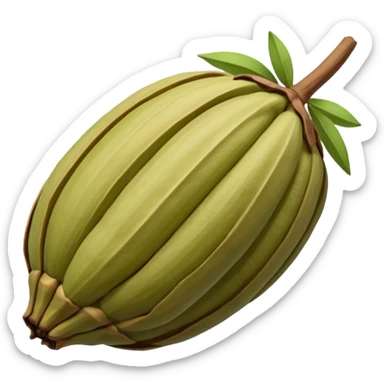 Cardamom original hyperrealistic  show no  zero lines on it sticker