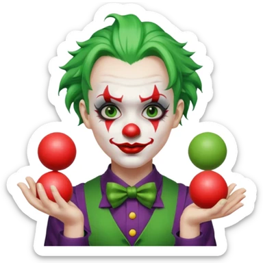 joker  Juggling Balls sticker