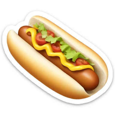 hot dog in two hard taco shells sticker