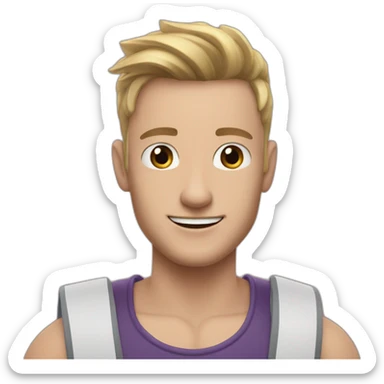 Blauer Haken tiktok emoji sticker