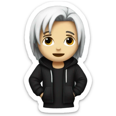 emo guy called luke sticker