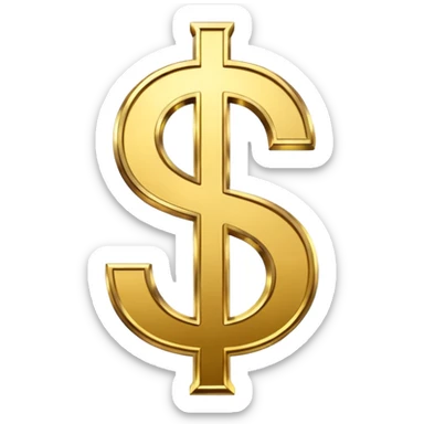 simbolo de $ sticker