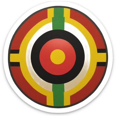 aboriginal flag sticker