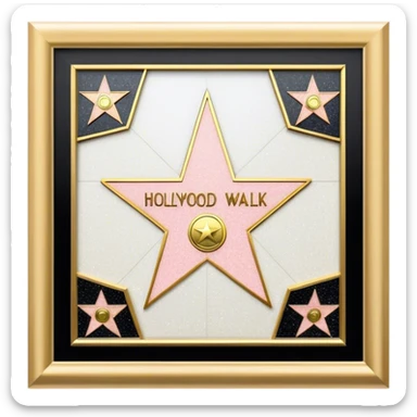 hollywood walk of fame sticker