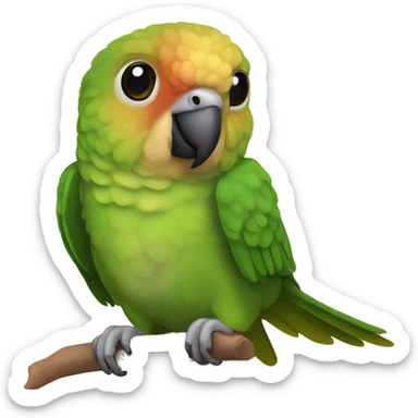 Green cheeked conure sticker