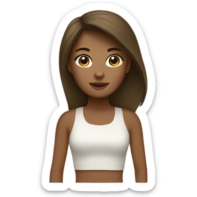 beige macbook with brunette girl sticker