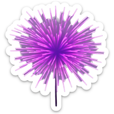 Pink and purple fireworks  sticker