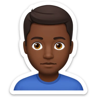 Carl Anthony Payne II with dark brown hair sticker