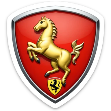 Scuderia ferrari logo sticker