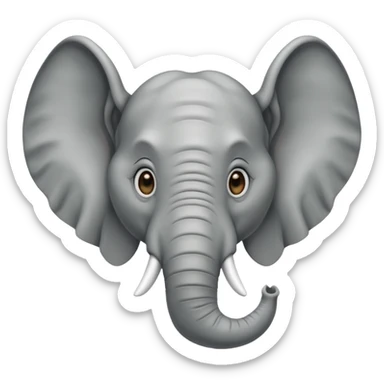 elefante cascut sticker