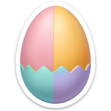 Easter egg pastel  sticker