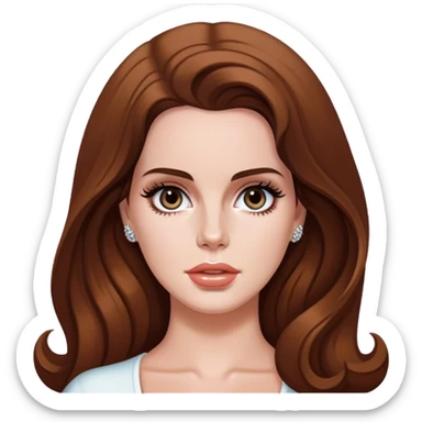 Lana Del Rey , America singer sticker