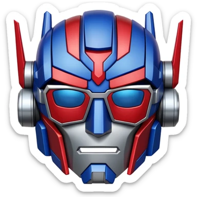 Optimus Prime with Shades sticker