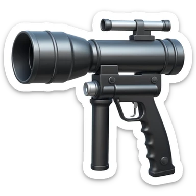 two-handled bazooka sticker