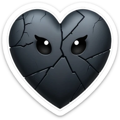 Black heart broken emoji i wana copy and past on my highlights name sticker