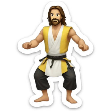 kung-fu-jesus sticker