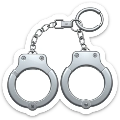 Released handcuffs sticker