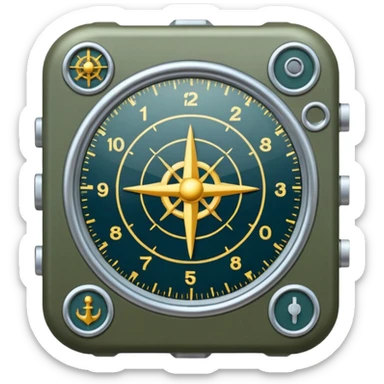 modern military navigation equipment sticker