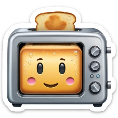 Toaster oven in water  sticker