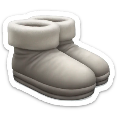 Winter slippers  sticker