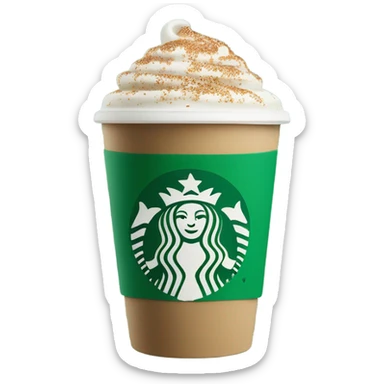 Starbucks cup sticker