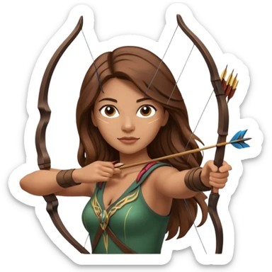 archer woman sticker