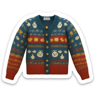folklore knit cardigan  sticker