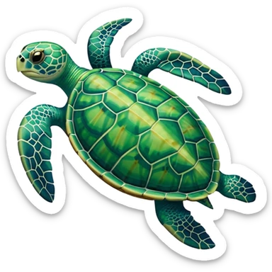 Sea turtle sticker