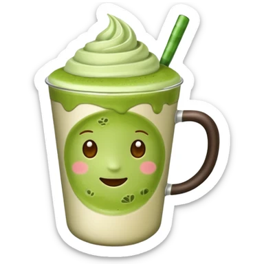 matcha latte sticker