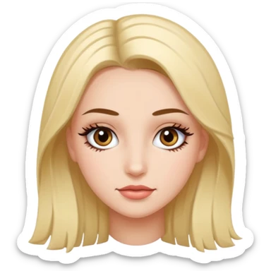 Lash extension girl  sticker