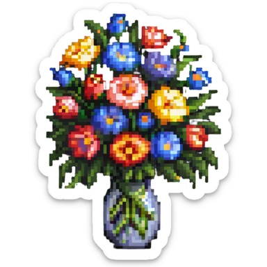 Beautiful bouquet sticker