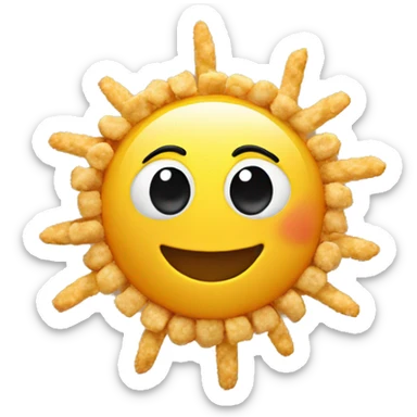 cereal inside a sun sticker