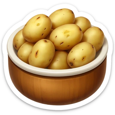 Cooked potatoes  sticker