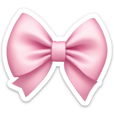 Light pink bows sticker