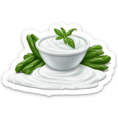 realistic Tzatziki sauce sticker