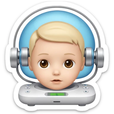 Ai generator with baby faxe sticker