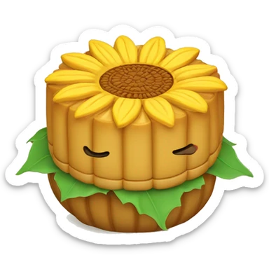 sunflower mooncake  sticker