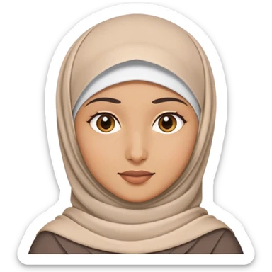 smelly person with a hijab sticker