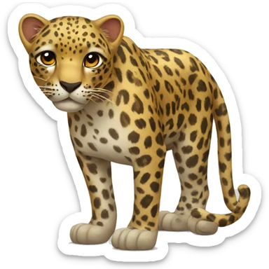 Leopard heard sticker