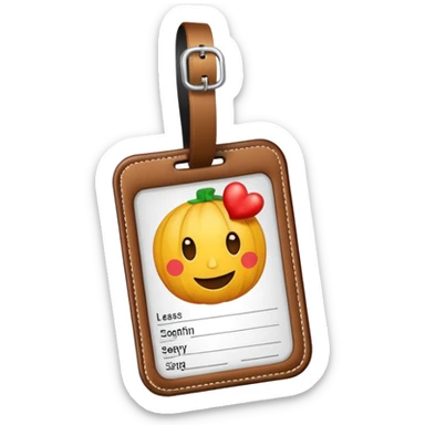 luggage tag sticker