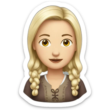 Polish woman sticker