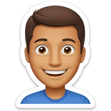 A man saying 6 8! sticker